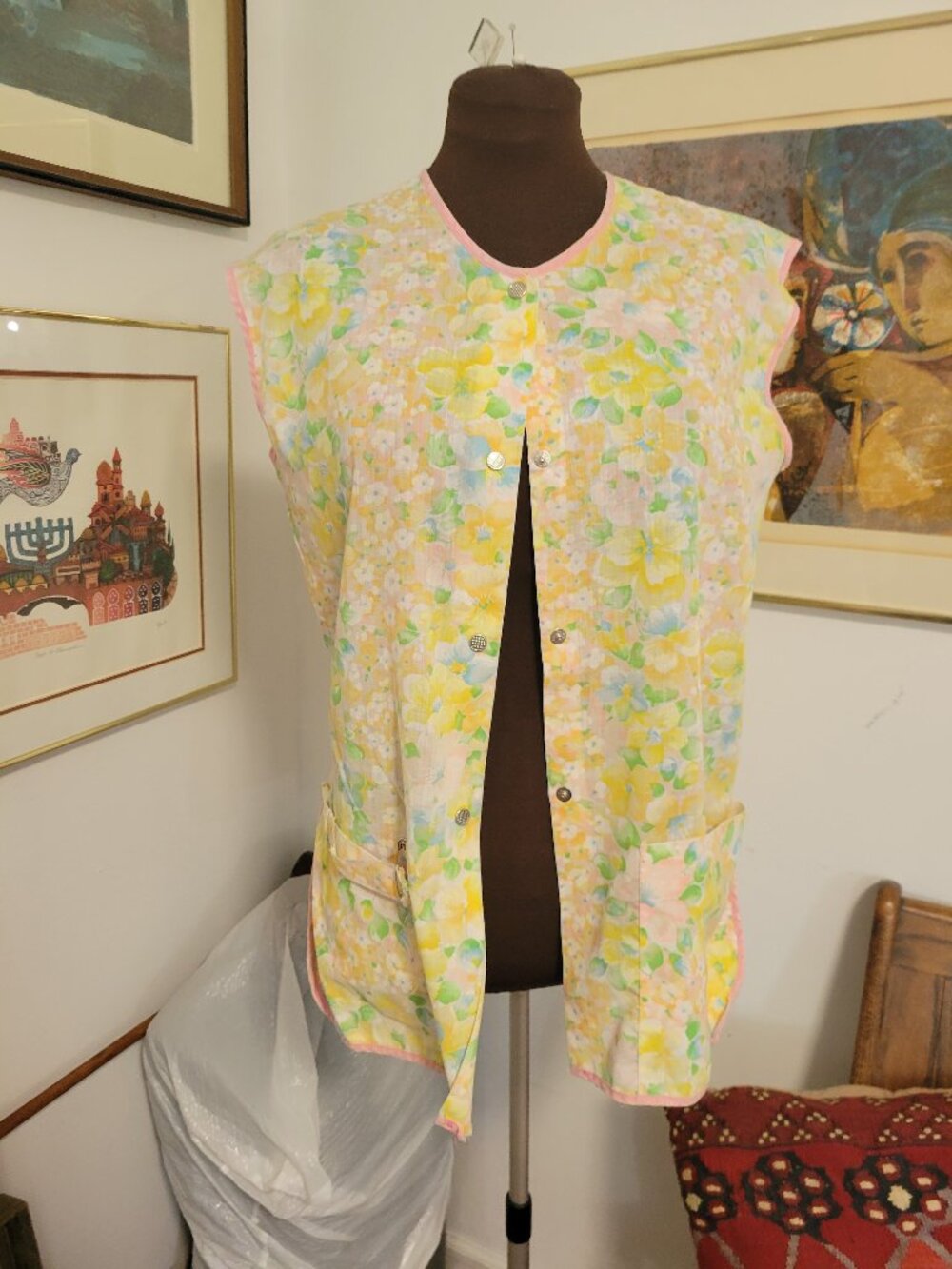 Vintage House Coat Smock or Apron
